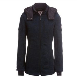 NWOT HFX water repellent fleece sweater jacket